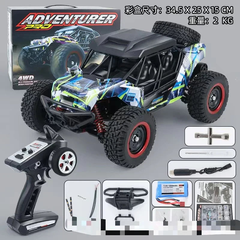 HKM-890131 High-Speed 1/16 Brushless Four Wheel Drive RC Off-Road Car with LED Remote Control