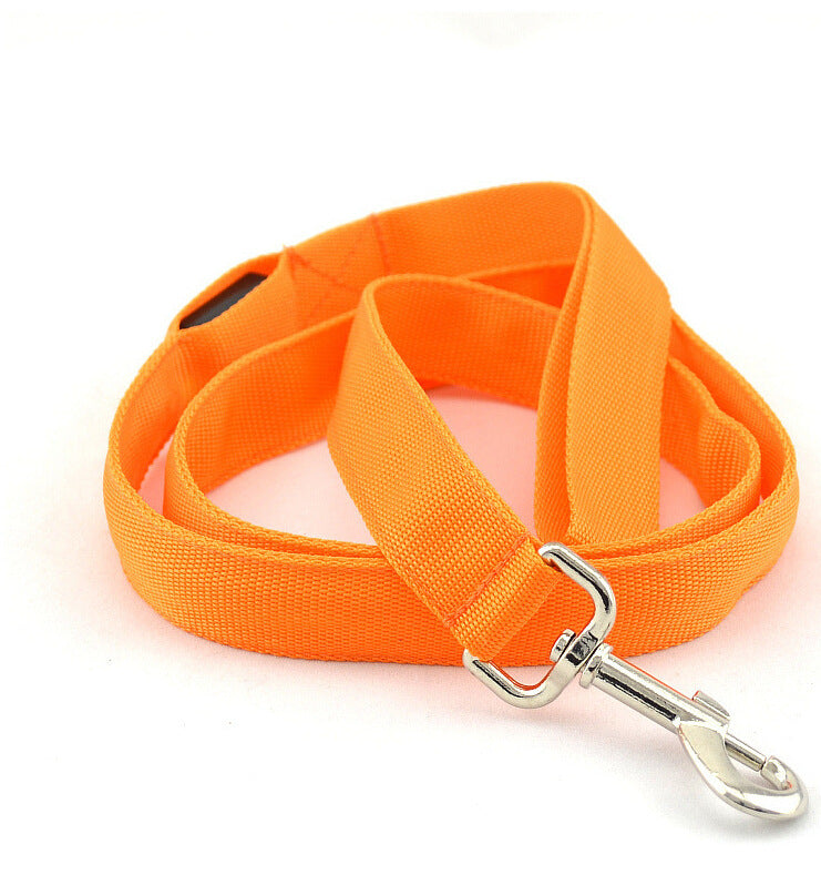 HKM-890131 LED Glowing Pet Leash in Multiple Colors - Rechargeable and Non-Stretchable Design, 120cm Length