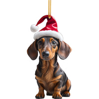 HKM-890259 Cute Acrylic Christmas Tree Pendant Ornament for Cars