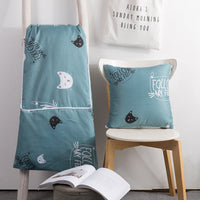 HKM-890579 Dual-Use Cushion Quilt in Modern Designs and Soft Chemical Fiber Filling