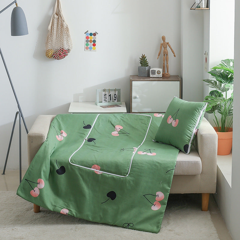 HKM-890579 Dual-Use Cushion Quilt in Modern Designs and Soft Chemical Fiber Filling