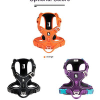 HKM-890643 Reflective Dog Harness with Hand Holding Rope - Adjustable Sizes for Small to XL Dogs