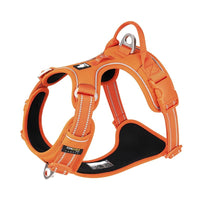 HKM-890643 Reflective Dog Harness with Hand Holding Rope - Adjustable Sizes for Small to XL Dogs