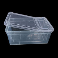 HKM-890963 Transparent Plastic Reptile Feeding Box for Transportation and Breeding