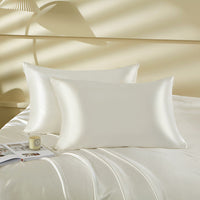 HKM-891091 Silk Pillowcase with Zipper and Envelope Closure Options in Dark Blue, Multiple Sizes Available
