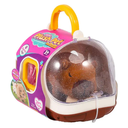 Walking and Barking Capybara Stuffed Animal with Pretend Play Accessories for Kids