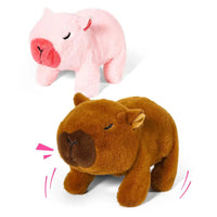 HKM-891091 Walking and Barking Capybara Stuffed Animal with Pretend Play Accessories for Kids