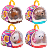 HKM-891091 Walking and Barking Capybara Stuffed Animal with Pretend Play Accessories for Kids