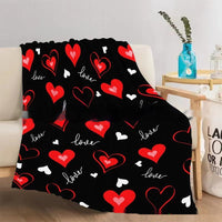 HKM-891283 Cartoon Anime Flannel Blanket for Valentine's Day and Holiday Gifting - Multiple Sizes Available