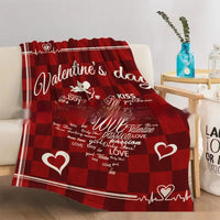 HKM-891283 Cartoon Anime Flannel Blanket for Valentine's Day and Holiday Gifting - Multiple Sizes Available