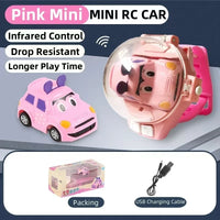HKM-891283 Mini Watch Remote Control Car for Kids - USB Charging, Indoor/Outdoor Fun, Multi-Function Toy