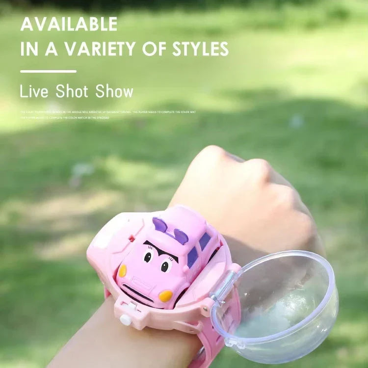 HKM-891283 Mini Watch Remote Control Car for Kids - USB Charging, Indoor/Outdoor Fun, Multi-Function Toy