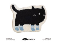 HKM-891347 Cute Cat Non-slip Absorbent Cartoon Carpet in Various Sizes