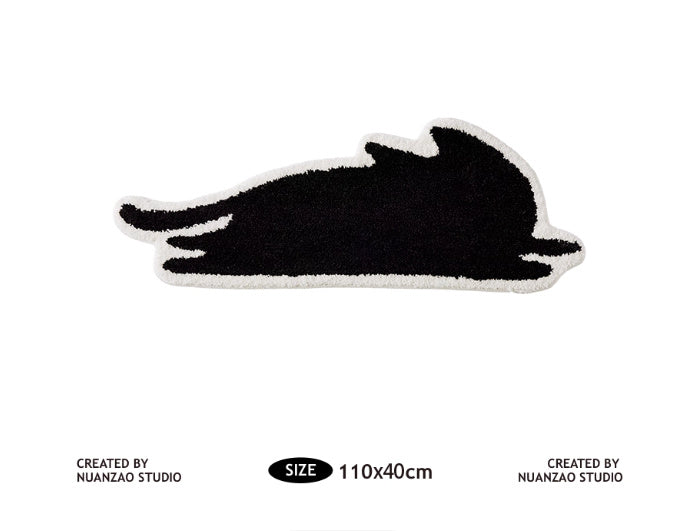 HKM-891347 Cute Cat Non-slip Absorbent Cartoon Carpet in Various Sizes