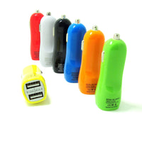 HKM-891347 Dual USB Car Charger with LED Power Indicator for Mobile Devices
