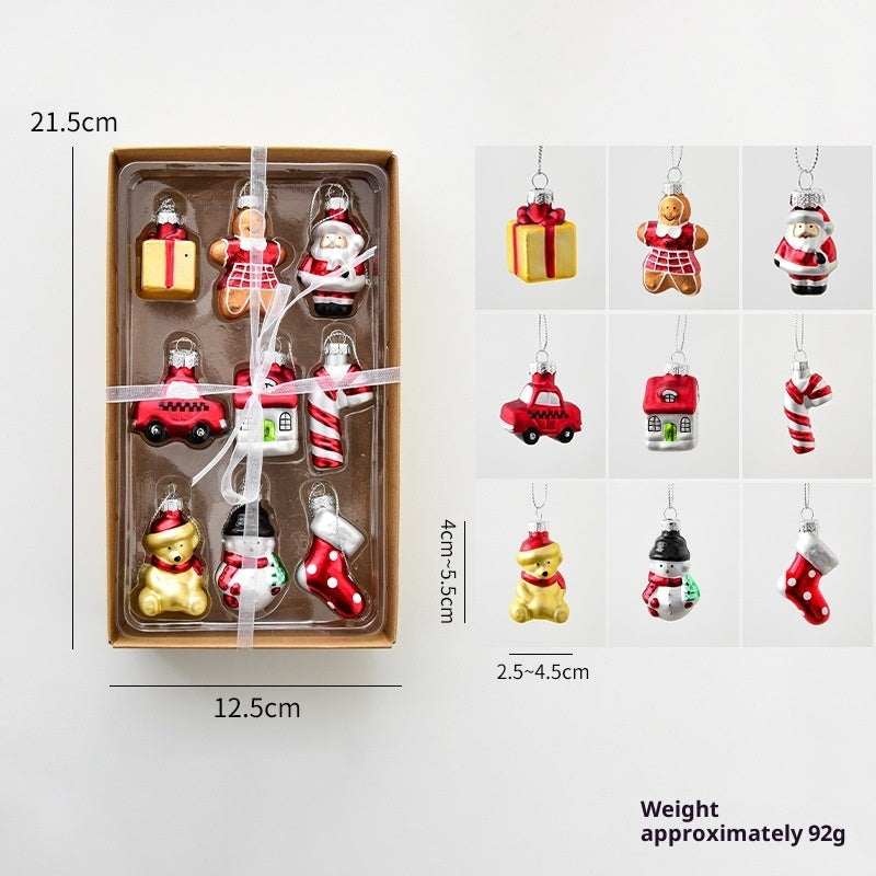 HKM-891411 Christmas Decorative Glass Snowman Pendant – National and Modern Styles