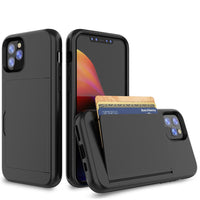 HKM-891539 Candy Color Silicone Card Case for Apple Devices - Fashionable Wallet Style with Clamshell Insert