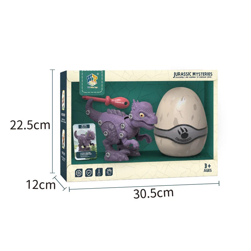 HKM-891539 DIY Take Apart Dinosaur Toy with Electric Screwdriver for Kids Ages 3 and Up