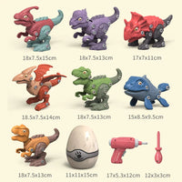 HKM-891539 DIY Take Apart Dinosaur Toy with Electric Screwdriver for Kids Ages 3 and Up