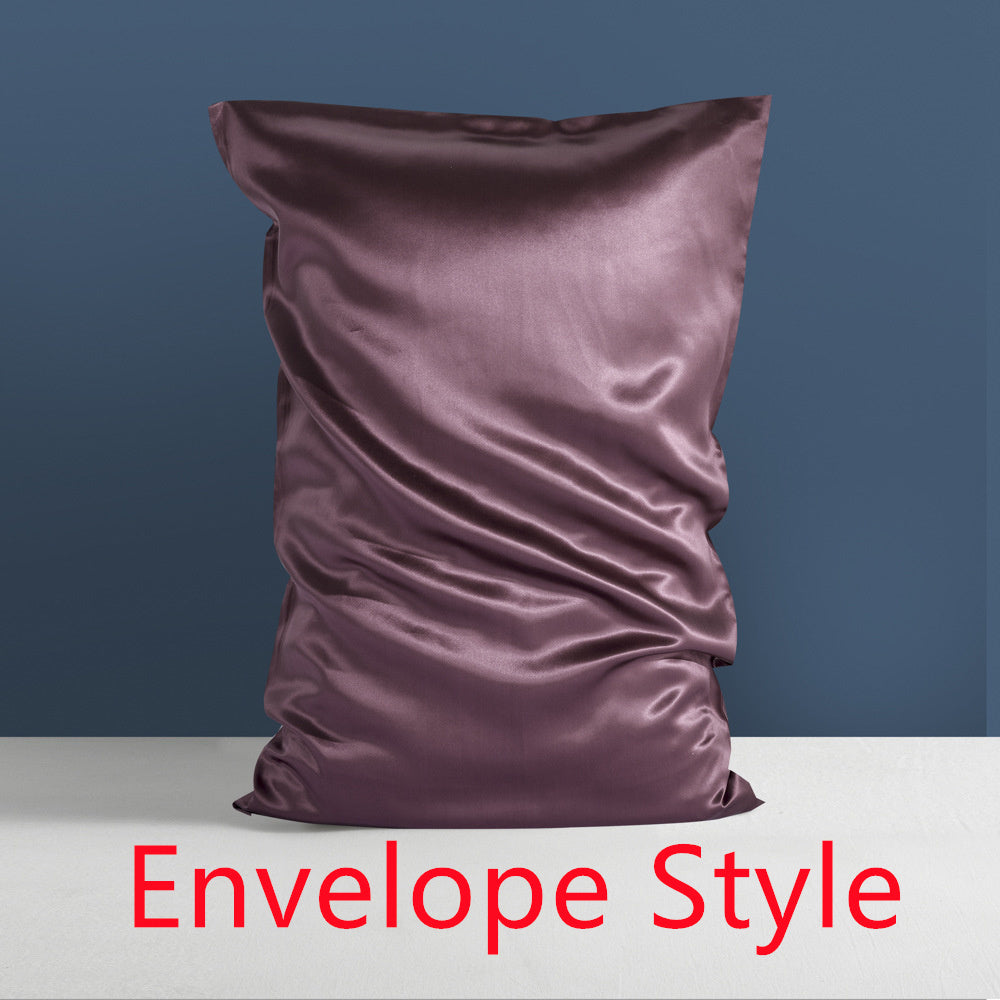 HKM-891667 Double-Sided Mulberry Silk Heavy Sleep Pillowcase - Luxury Bedding with Satin Weaving, Available in Various Colors