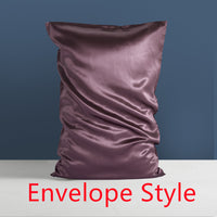HKM-891667 Double-Sided Mulberry Silk Heavy Sleep Pillowcase - Luxury Bedding with Satin Weaving, Available in Various Colors