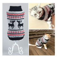 HKM-891859 Cozy Acrylic Dog Sweater in Yellow, Black, Gray, and Red for All Sizes
