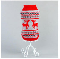 HKM-891859 Cozy Acrylic Dog Sweater in Yellow, Black, Gray, and Red for All Sizes