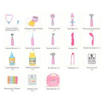HKM-892115 Portable Doctor Role Play Toy Set for Kids, Educational Pretend Play for Ages 2-7