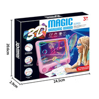 HKM-892243 3D Magic Drawing Board with LED Light for Kids - Creative Art Toy for Ages 2-4