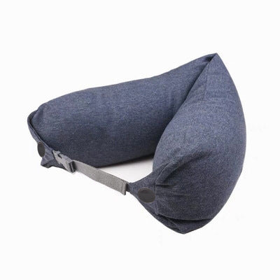 HKM-892243 U-Shaped Neck Pillow in Various Colors with Cotton Fabric and Food-Grade Foam Filler