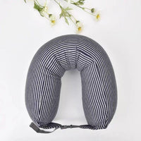 HKM-892243 U-Shaped Neck Pillow in Various Colors with Cotton Fabric and Food-Grade Foam Filler