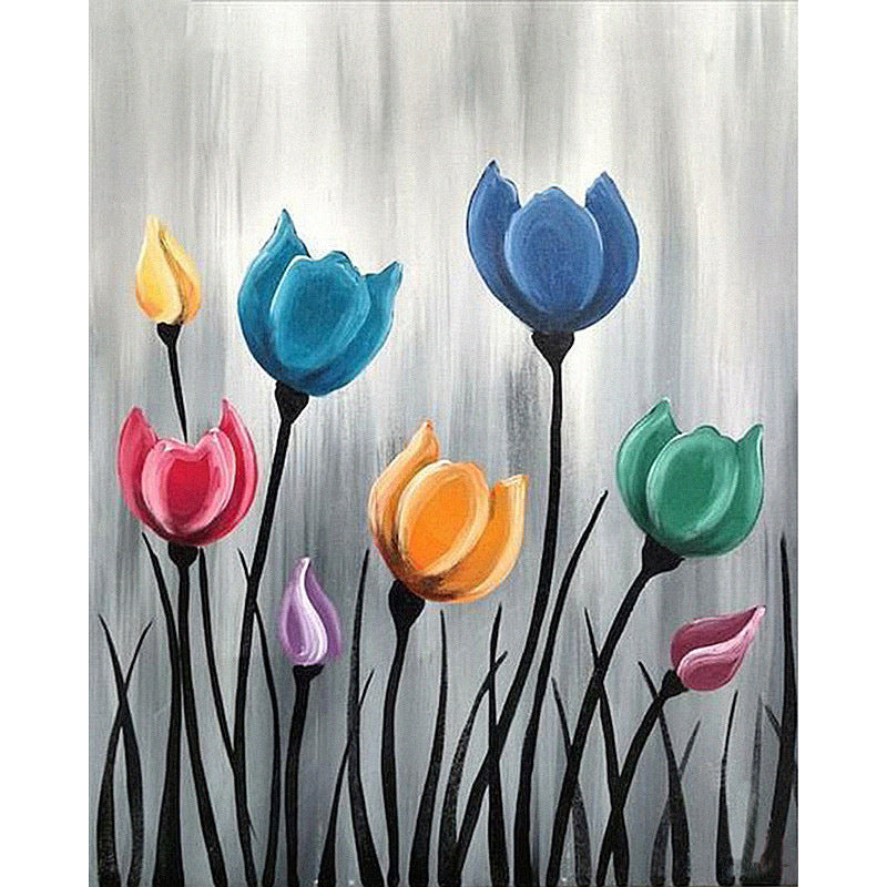 HKM-892435 Diamond Painting Canvas Kits - Multiple Sizes Available (30x40, 40x50, 50x65, 55x80)