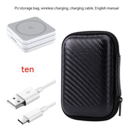 HKM-892499 Folding 3-in-1 Magnetic Wireless Charger Stand for Qi-Enabled Devices