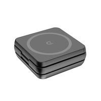 HKM-892499 Folding 3-in-1 Magnetic Wireless Charger Stand for Qi-Enabled Devices