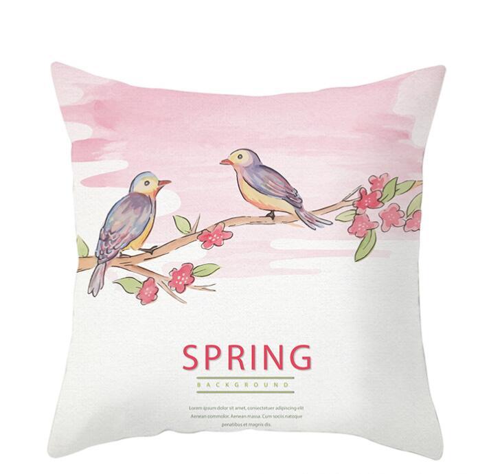 HKM-892499 Single-Sided Brushed Plain Weave Pillowcase - 45x45cm, Hand-Stitched, Digital Printing