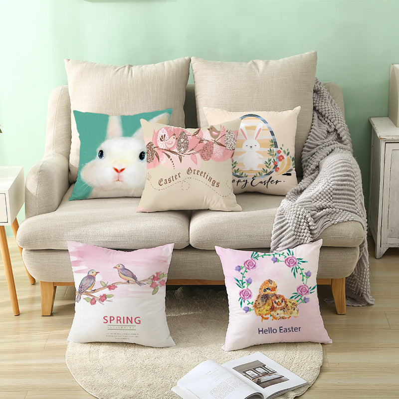 HKM-892499 Single-Sided Brushed Plain Weave Pillowcase - 45x45cm, Hand-Stitched, Digital Printing