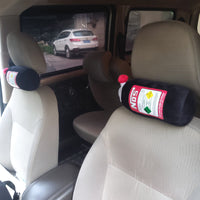 HKM-892563 Waist Cushion and Headrest Pillow Set - Comfortable Polyester Support for Car