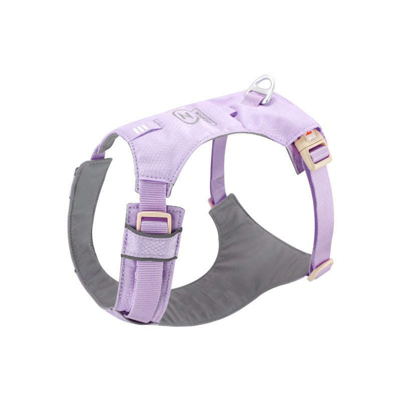 HKM-892627 Dog Chest and Back Harness with Rope for Medium to Large Breeds - Multiple Colors Available