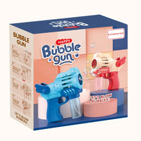 HKM-892691 Electric Automatic Bubble Machine with Color Light for Kids Outdoor Fun