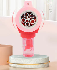 HKM-892691 Electric Automatic Bubble Machine with Color Light for Kids Outdoor Fun