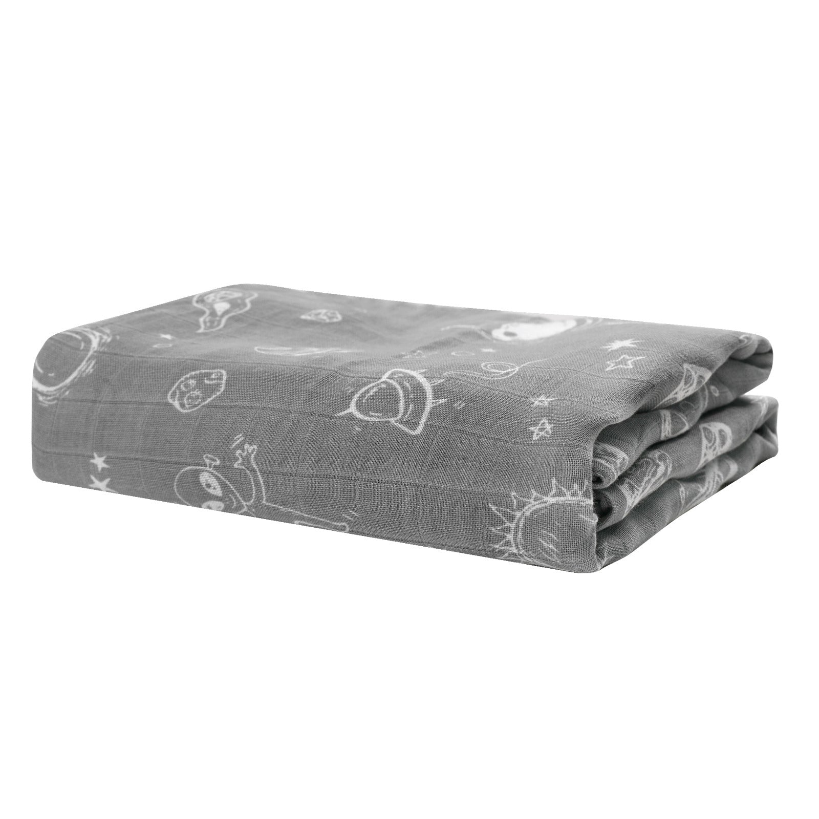 HKM-892755 Soft Bamboo Fiber Baby Gauze Bath Towel - 120x120cm for Infants and Young Children (1-3 Years)