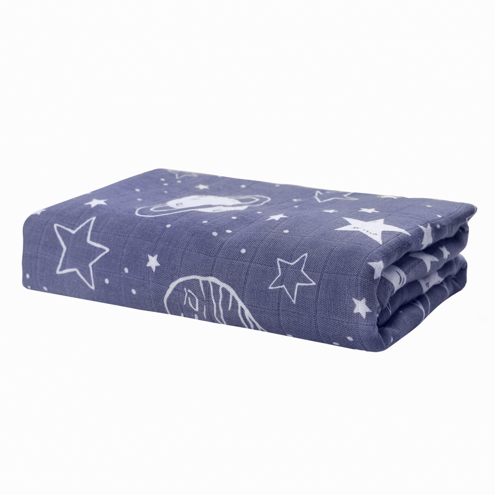 HKM-892755 Soft Bamboo Fiber Baby Gauze Bath Towel - 120x120cm for Infants and Young Children (1-3 Years)