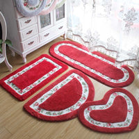 HKM-892819 Bathroom Door Mat - Soft Polyester Fiber Household Mat for Comfort and Cleanliness