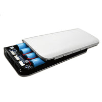 HKM-892819 Mini Slim Charging Case - White & Black, Durable Acrylic and ABS, Compact Design