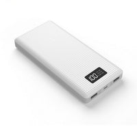 HKM-892819 Mini Slim Charging Case - White & Black, Durable Acrylic and ABS, Compact Design