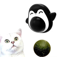 HKM-892947 Cat Mint Ball Toy - Natural Non-Toxic PP with 360° Rotation for Dental Health and Anxiety Relief