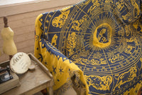 HKM-893139 Multi-Purpose Sofa Blanket in Constellation Design - Cotton Covers for Various Sofa Sizes and Uses