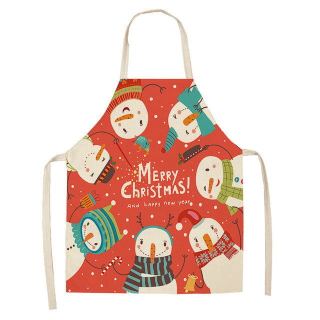 HKM-893203 Holiday Polyester Apron - Christmas Design, 68x55 cm