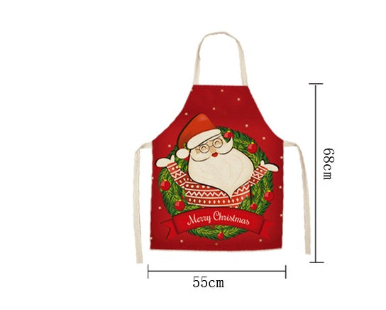 HKM-893203 Holiday Polyester Apron - Christmas Design, 68x55 cm