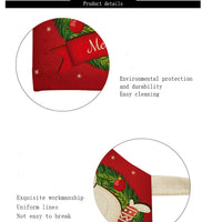 HKM-893203 Holiday Polyester Apron - Christmas Design, 68x55 cm